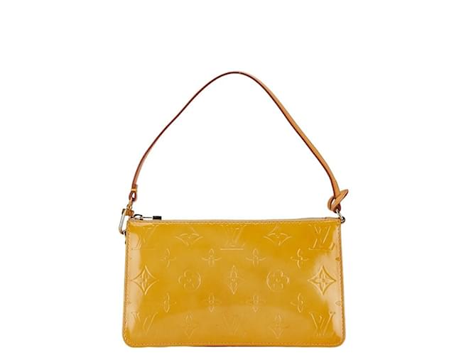 Pochete Lexington Monogram Vernis Louis Vuitton em couro patentado amarelo Couro envernizado  ref.1446388