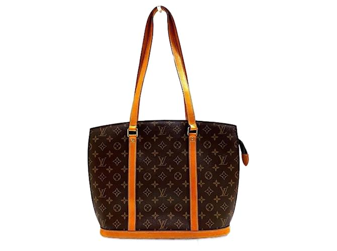 Babylone Bolsa tote Babylon Monogram Louis Vuitton para mulheres Marrom Couro envernizado  ref.1446403