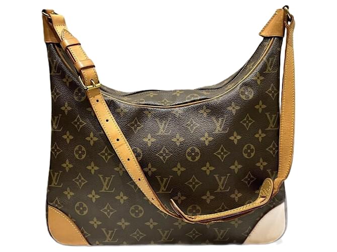 Louis Vuitton Monogram Boulogne 30 Shoulder Bag for Women Brown Patent leather  ref.1446408