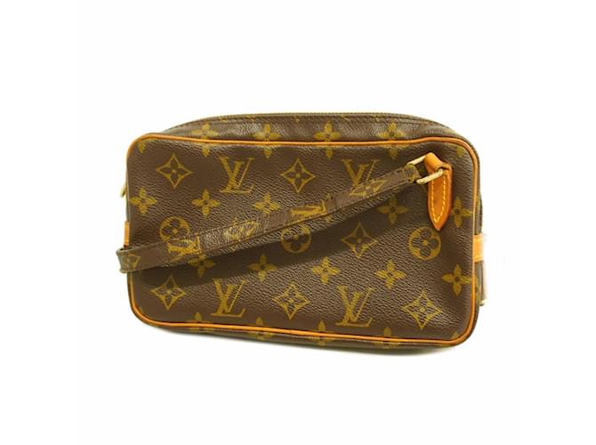 Bolso de hombro Louis Vuitton Monogram Pochette Marly Castaño  ref.1446470