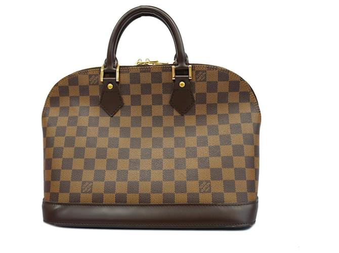 Louis Vuitton Damier Alma Handbag in Ebene Damier ebene  ref.1446481