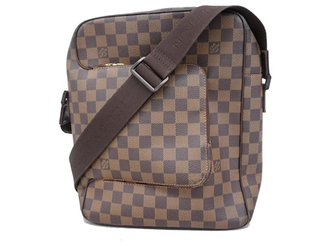 Bolsa de Ombro Louis Vuitton Damier Olaf MM em Ébano Damier ebene  ref.1446505