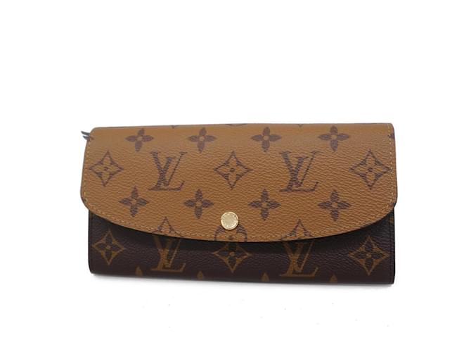 Cartera Larga Emily Monograma Inverso Louis Vuitton para Mujeres Castaño  ref.1446520