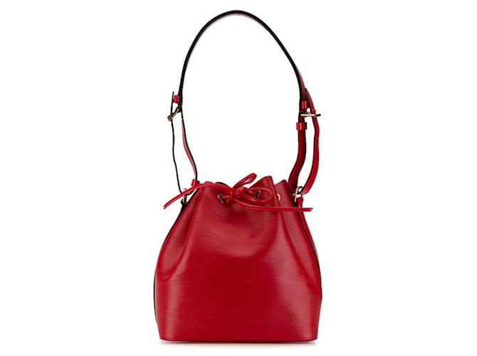 Noe Bolso de hombro Louis Vuitton Epi Petit Noé en rojo castellano Roja Cuero  ref.1446574