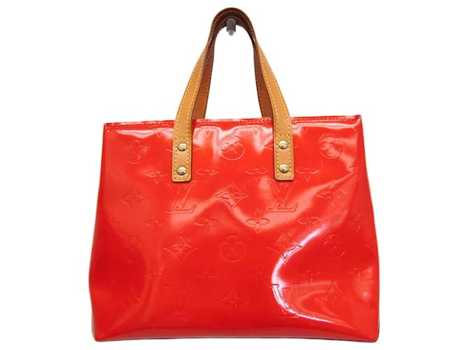 Bolso Louis Vuitton Monogram Vernis Reade PM en Rouge Roja Charol  ref.1446630