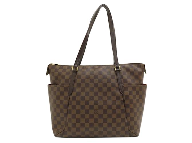 Louis Vuitton Totally MM Tote Bag in Damier Canvas Brown Damier ebene Cloth  ref.1446799