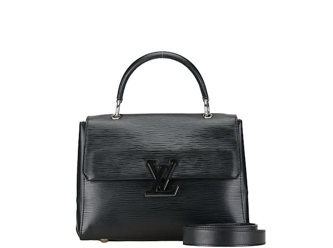 Borsa Louis Vuitton Epi Grenelle PM - Pelle nera Nero  ref.1446887