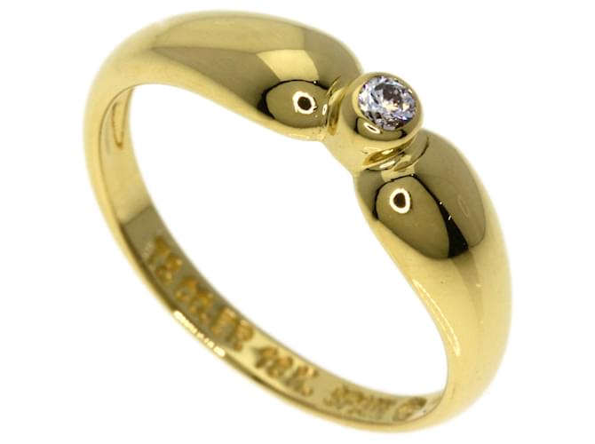 Bague en diamant double goutte d'eau Tiffany & Co. en or jaune 18K Doré  ref.1446899