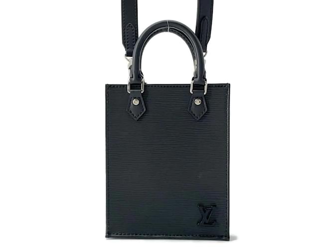 Louis Vuitton Epi Petite Sac Plat Handbag - Black Leather  ref.1447042