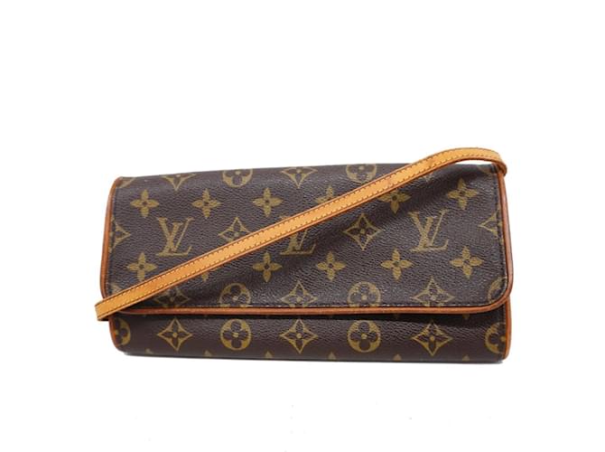 Louis Vuitton Monogram Pochette Twin GM Shoulder Bag Brown  ref.1447123