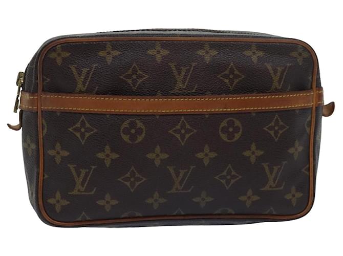 LOUIS VUITTON Pochette Compiegne 23 M51847 LV Auth bs15516 Toile Monogramme  ref.1447132