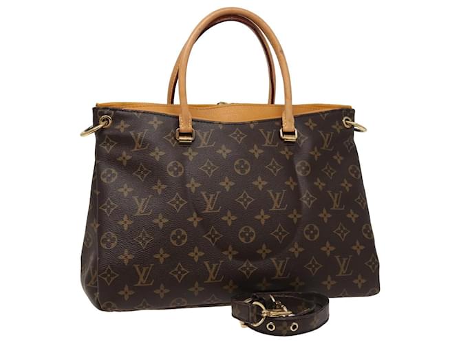 LOUIS VUITTON Borsa a Mano Monogram Pallas 2way Giallo Zafferano M40929 Auth bs15348 D'oro Monogramma Tela  ref.1447224