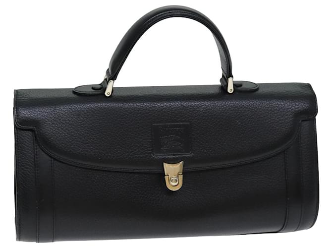 Autre Marque Burberrys Hand Bag Leather Black Auth 79493  ref.1447225