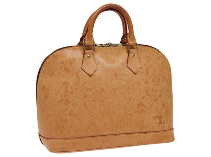 LOUIS VUITTON Bolso de Mano Alma de Cuero Nomad Beige M85000 LV Auth 79879  ref.1447288