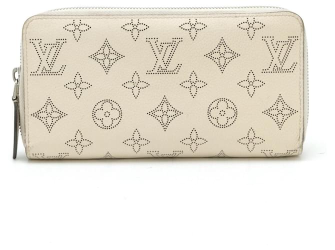 Portefeuille Zippy Monogram Mahina Louis Vuitton - Blanc Ivoire Cuir Blanc cassé  ref.1447419