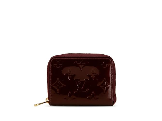 Porte-monnaie Zippy en Monogram Vernis Louis Vuitton - Amarante Cuir Bordeaux  ref.1447479