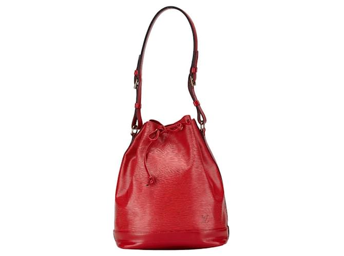 Noe Bolso de Hombro Noé Epi de Louis Vuitton en Rojo Castellano Roja Cuero  ref.1447508