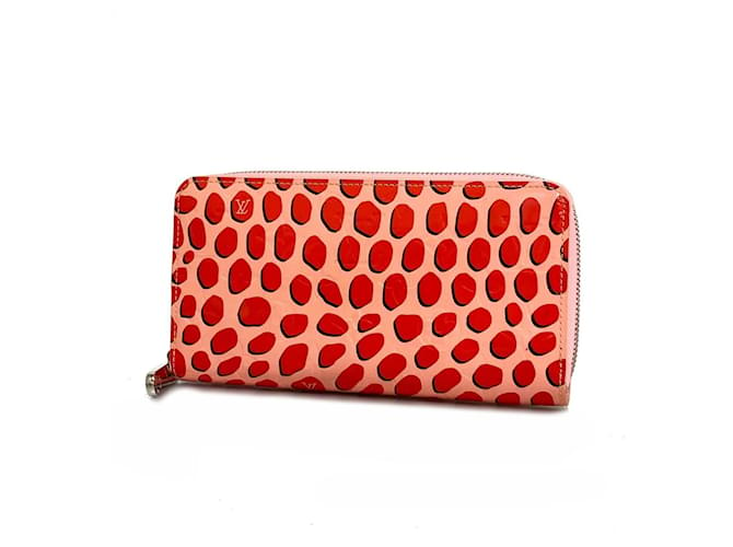 Portafoglio lungo Louis Vuitton Vernis Jungle Dot Zippy M41912 - Rosa Zucchero Poppy  ref.1447636