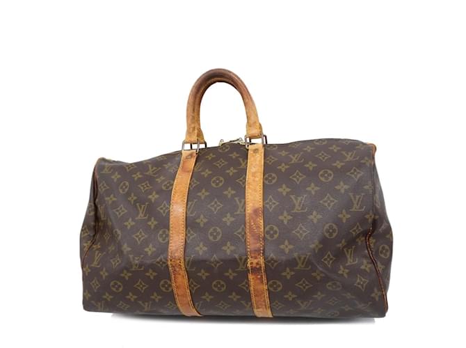 Louis Vuitton Monogram Keepall 45 Boston Tasche - Braun ref 