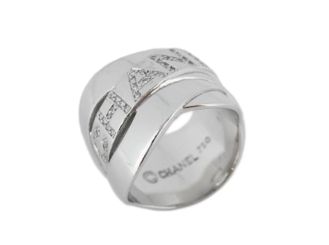 Classique Bague en or blanc K18WG Chanel Bordic Diamond pour femmes  ref.1447676