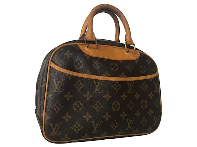 Sac Tote Trouville Louis Vuitton - Toile Monogram pour Femme Cuir vernis Marron Monogramme  ref.1447677