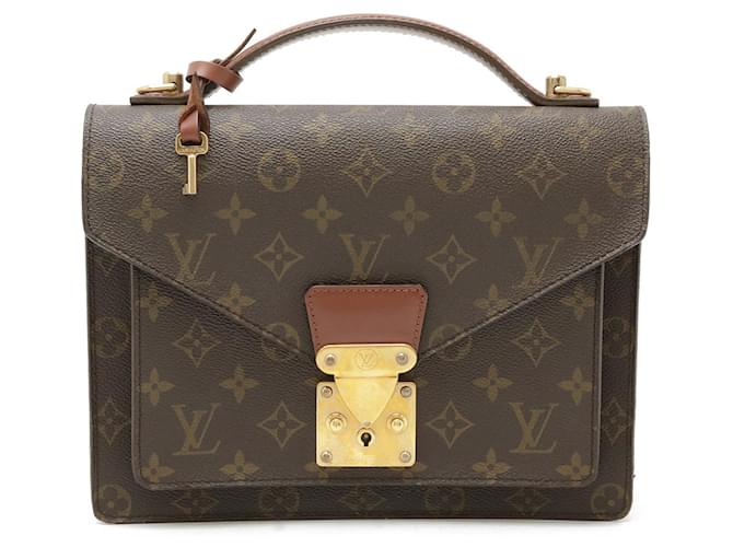 Borsa Clutch Montsouris 26 Monogramma Louis Vuitton Pelle verniciata  ref.1447755