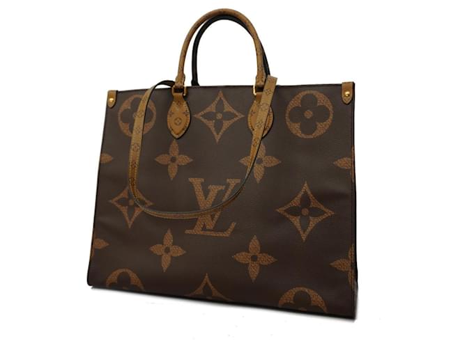 Bolsa Louis Vuitton Monogram Reverse On the Go GM Marrom  ref.1447840