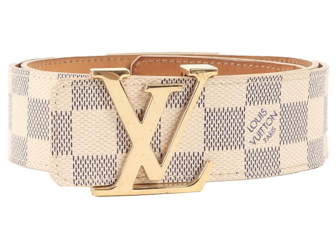 Mens Belts All White Louis Vuitton Belt Louis Vuitton Damier Azur