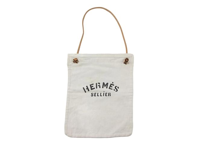 Hermès Hermes Aline GM Beige Canvas Tote Bag for Women Leather Cotton  ref.1447950