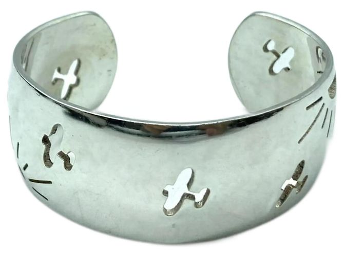 Hermès Pulsera de bangle de plata Hermes
