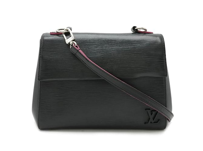 Borsa a Spalla Cluny BB Epi di Louis Vuitton Nero Rosa Pelle  ref.1448161