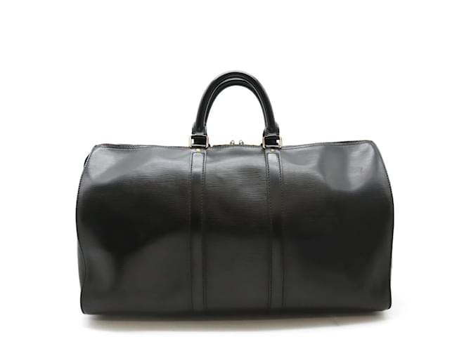 Louis Vuitton Epi Keepall 45 Boston Bag Black Leather  ref.1448175