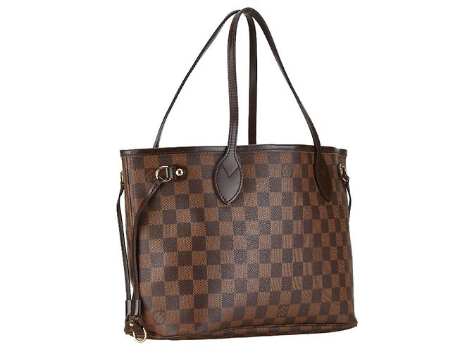 Sac à main Louis Vuitton Damier Neverfull PM Marron