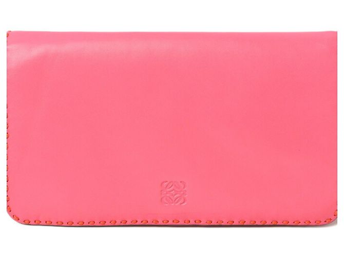 Pochette Loewe Second Pouch en Fuchsia Rose