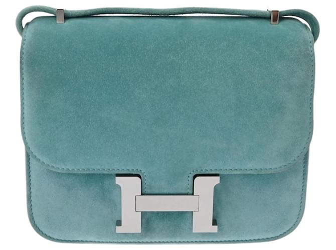 Hermès Hermes Constance 18 Schultertasche Blau  ref.1448484