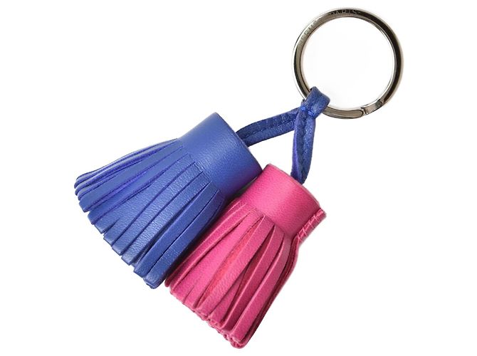 Ring Hermès Chaveiro Hermes Carmen Azul Fuschia