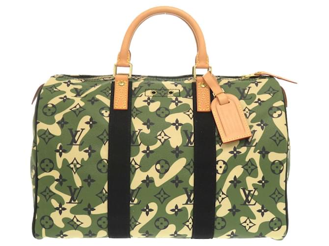 Louis Vuitton Speedy 35 Monogram Boston Bag Green  ref.1448724