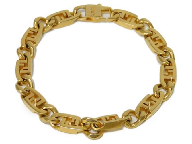 Bracciale charm Fendi Orlock Chain Zucca D'oro Placcato in oro  ref.1448837