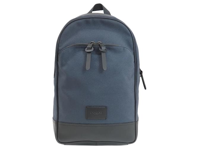 Sac à dos pour femmes Coach F37610 Nylon Bleu Marine  ref.1449017