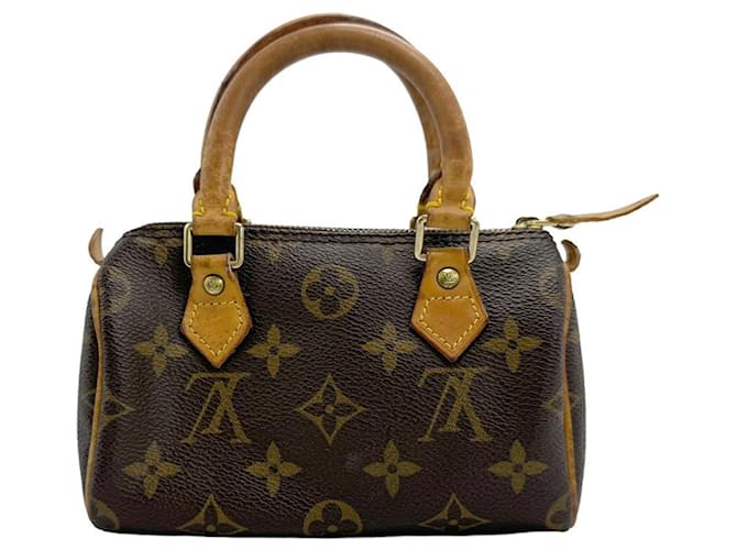 Speedy Handtasche Monogram Louis Vuitton Braun Lackleder  ref.1449103