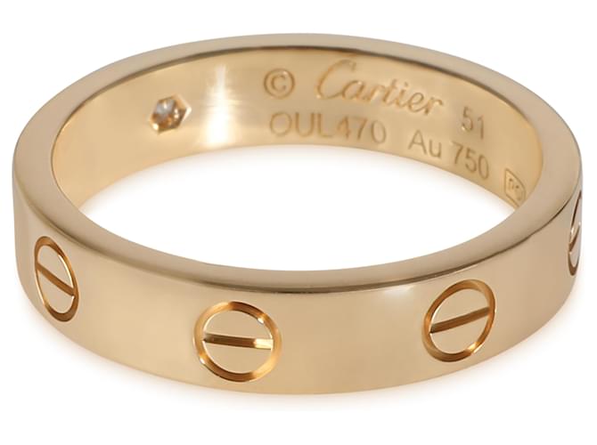 Cartier Love Wedding Band, 1 Diamond (Yellow Gold)  ref.1449341