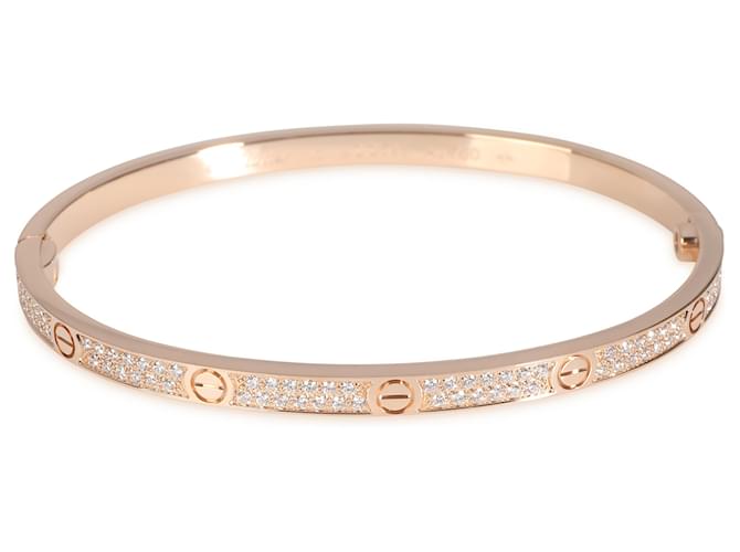 Cartier Love Bracelet, Small Model, Diamonds (Rose Gold) Pink gold  ref.1449351