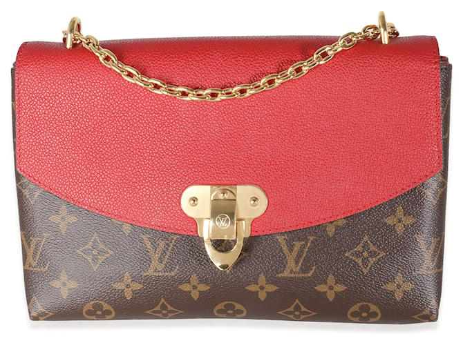 Borsa Saint Placide in tela Monogram ciliegia Louis Vuitton Marrone  ref.1449410