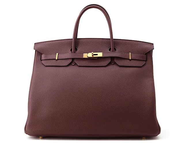 Hermès Birkin 40 Cuir Bordeaux  ref.1449493