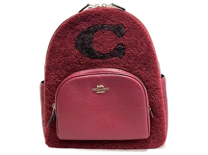 Coach Entraîneur Cuir Rouge  ref.1449512