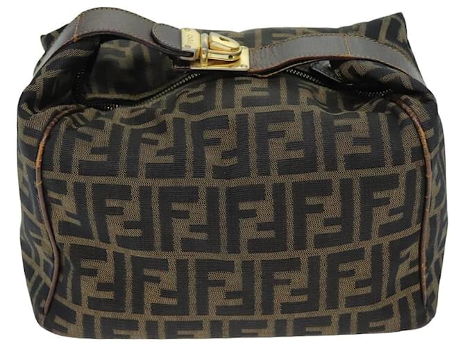 Fendi Zucca Marrom Lona  ref.1449569