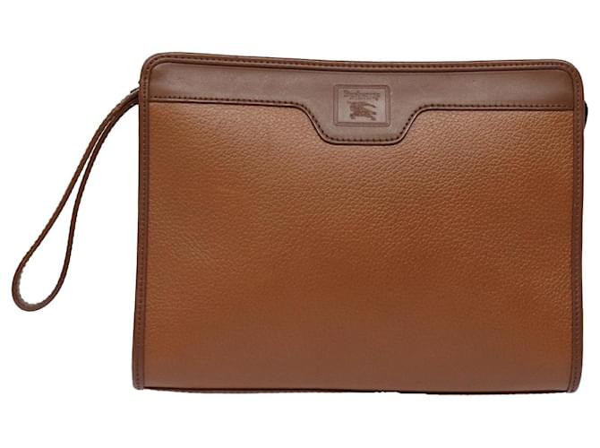 Burberry Cuir Marron  ref.1449570