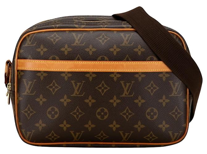 Louis Vuitton Reporter pm Marrom Lona  ref.1449710