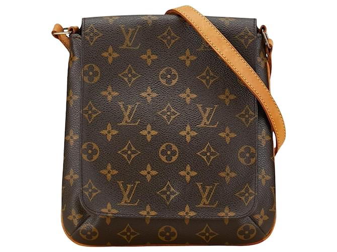 Louis Vuitton Musette Salsa Castaño Lienzo  ref.1449744