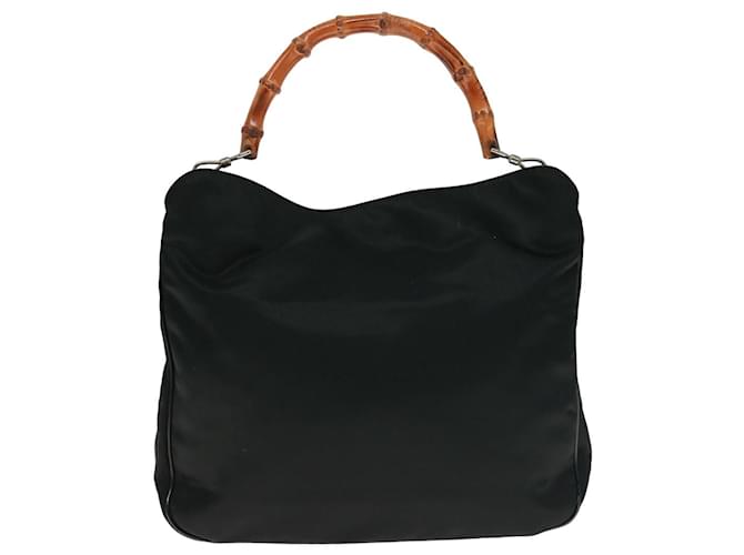 Gucci Bamboo Preto Sintético  ref.1449779